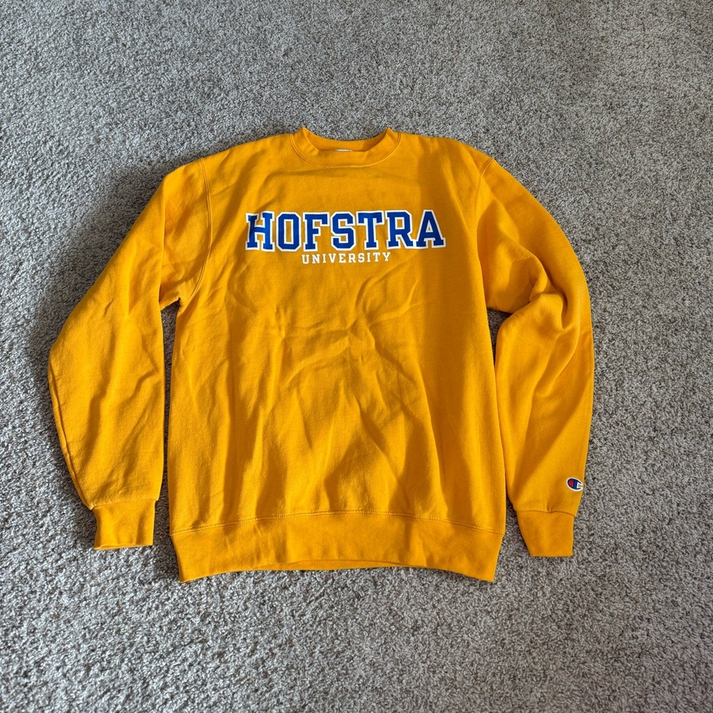 Champion Yellow Hofstra University Men's Sweatshirt